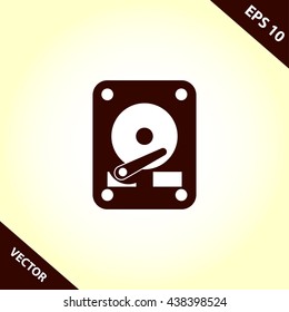 Hard Disc Drive Icon Stock Vector (Royalty Free) 449593366