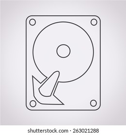 Hard disc icon