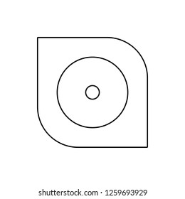 hard disc icon. Element of web for mobile concept and web apps icon. Thin line icon for website design and development, app development