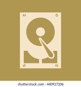 Hard Disc Icon. Eps-10.