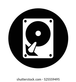Hard disc icon illustration design 