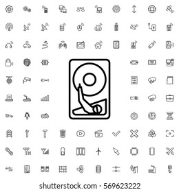 hard disc icon vector illustration sign symbol