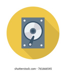 hard disk  circle flat