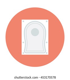 hard disk Colored Vector Icon