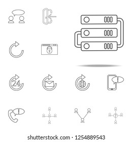 hard disk connection icon. web icons universal set for web and mobile