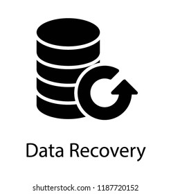 Hard disk drive with arrow sign, data recovery