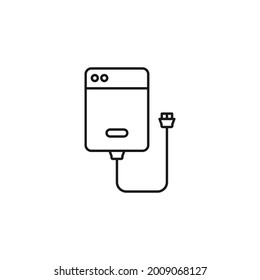 Hard Disk Drive, Hardware HDD Storage. Flat Vector Icon illustration. Simple black symbol on white background. Hard Disk Drive, Hardware HDD Storage sign design template for web and mobile UI elemen