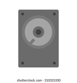 Hard disk, drive, hdd icon vector image. Can also be used for computer and hardware. Suitable for use on web apps, mobile apps and print media.