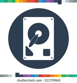 Hard Disk Drive Icon Stock Vector (Royalty Free) 311799845 | Shutterstock