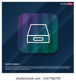Hard disk drive icon - Free vector icon