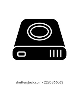 hard disk drive icon vector design template in white background