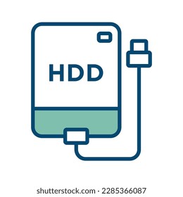 hard disk drive icon vector design template in white background