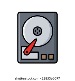 hard disk drive icon vector design template in white background