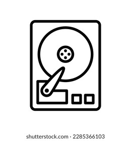 hard disk drive icon vector design template in white background