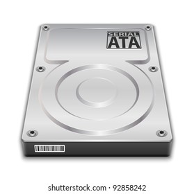 Hard disk drive icon. Vector