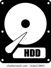 Hard Disk Drive vector design template and illustration