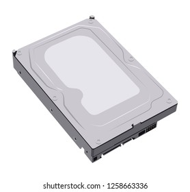 hard disk drive vector illustration