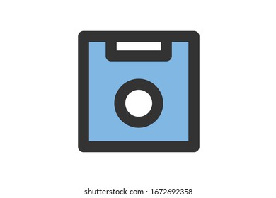 Hard disk icon, hard drive icon