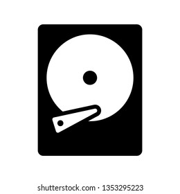 Hard disk icon. HDD icon