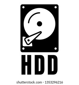 Hard disk icon. HDD icon