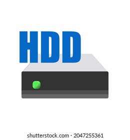 Hard disk icon. HDD partition. Operating system. My computer folder sign. Mechanical drive. Digital data storage. Desktop icons pack element. UI theme shortcut. Vector illustration.