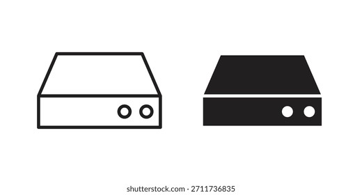 Festplattensymbol im einfachen, modernen Vektorformat. EPS-Symbolpaket