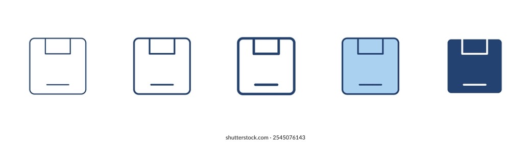 Hard disk icon Symbol set collection