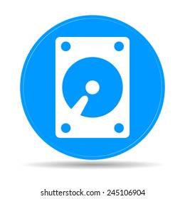 hard disk icon. Vector illustrator EPS 10