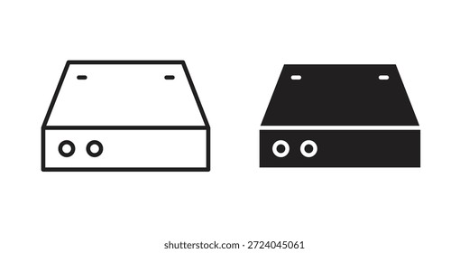 Design do logotipo dos ícones de disco rígido, ícones de pictograma