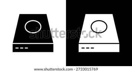 Hard Disk icons symbol for web and mobile filled vector isolated