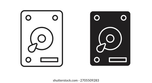 Festplatten-Symbole für Web-Design, logo.Symbol-Illustration.