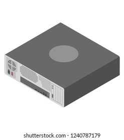 Hard disk isometric  icon design