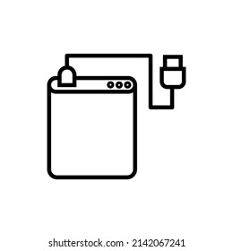Hard disk line icon vector isolate