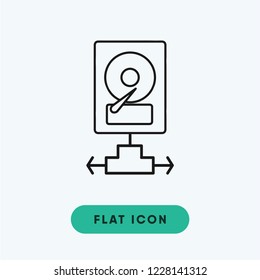 Hard disk vector icon