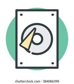 Hard Disk Vector Icon