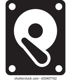 Hard Disk Vector Icon