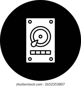 Ícone de vetor do Disco Rígido. Pode ser usado para impressão, aplicativos móveis e da Web.