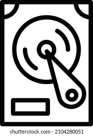 Hard Disk Vector Icon Design Illustration