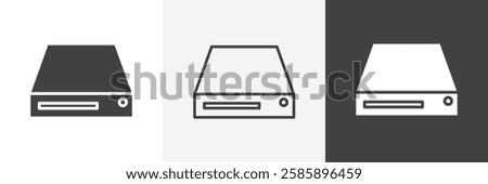 Hard Disk vector icons collection graphic designs for ui designs