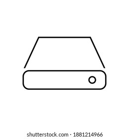 hard disk vector outline icon