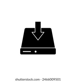 hard drive concept line icon. Simple element illustration. hard drive concept outline symbol design.