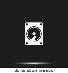 Hard drive disk icon.