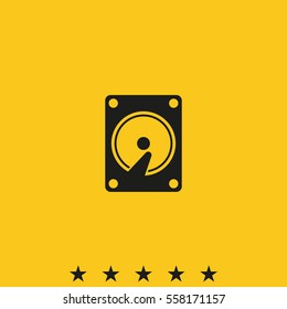 Hard drive disk icon.