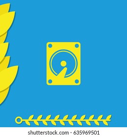 Hard drive disk icon.