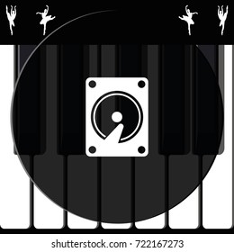 Hard drive disk icon.