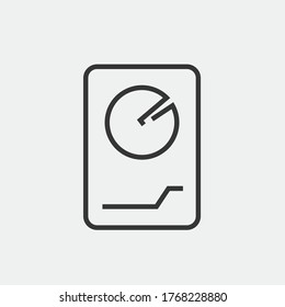 hard drive disk vector icon