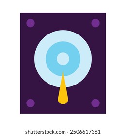 Flatsymbol-Design der Festplatte für den privaten und kommerziellen Gebrauch