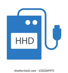 hard drive glyph double color