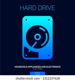 Hard drive gradient icon