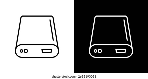 Hard drive icon Illustration. Vector Graphic. EPS 10